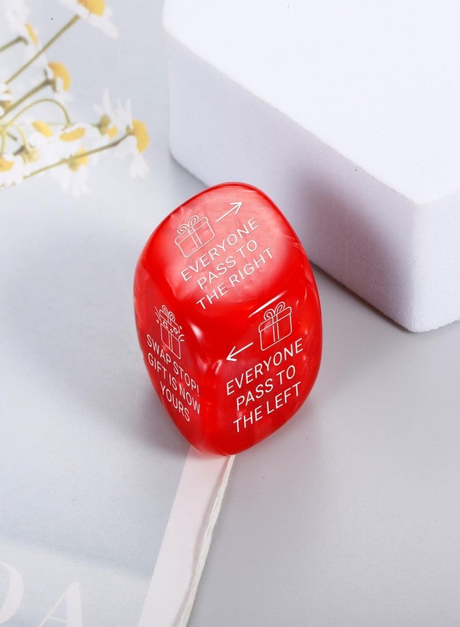 Perleddom Christmas Games Dice for Women Men Santa Swap Gift Exchange Dice Exchange Dice Games for Adults Christmas Stocking Stuffers White Elephant Gifts Santa Swap Dice Game for Family Party Gag Gift - Image 4